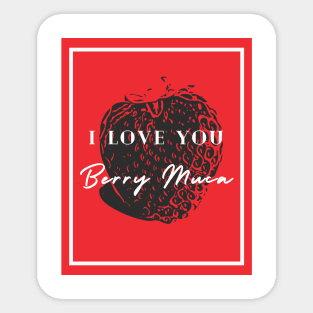 i love you berry muca Sticker